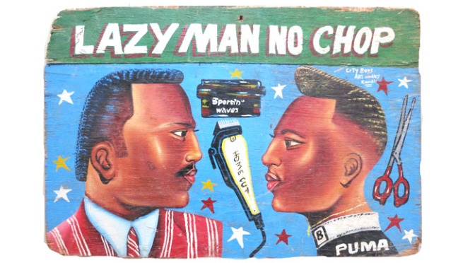 Hairdresser Signs: The Art of Ghana